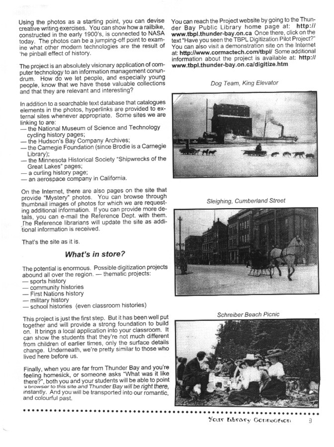 TBPL Digitization Project Information Sheet page 2